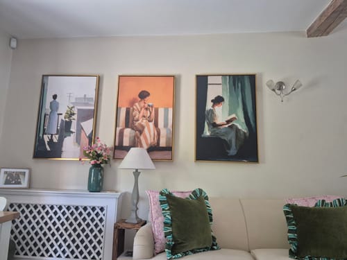 Customer photo review of Amber Silence Print