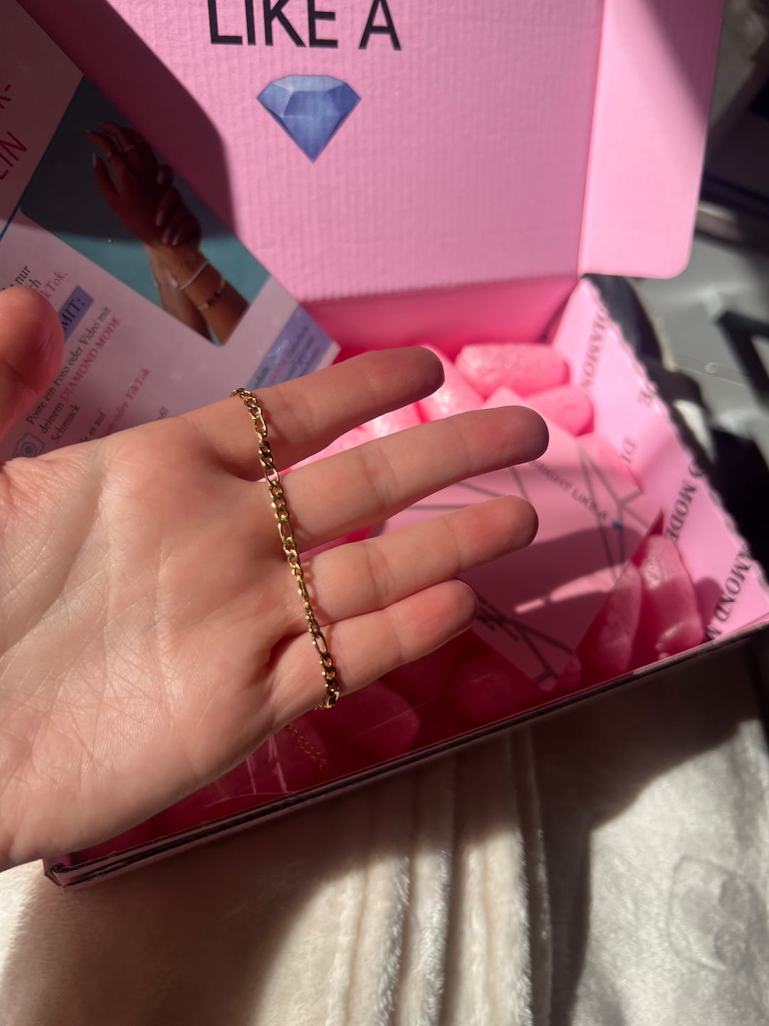 Customer photo review of Classic Fußkette | 18K vergoldet