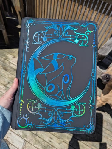 Customer photo review of Lunar Shadow Shiny 9-Pocket Trading Card Binder