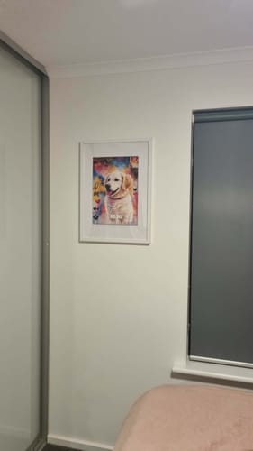 Customer photo review of Personalised Poster With Dog or Cat - Graffiti