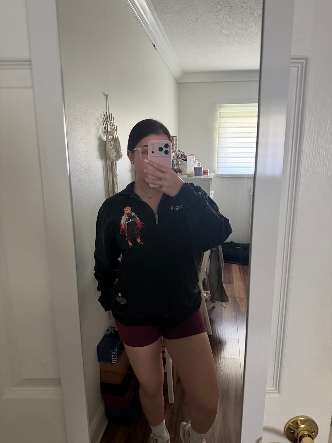 Customer photo review of 5197 - Demon Slayer: Kimetsu no Yaiba - Quarter Zip
