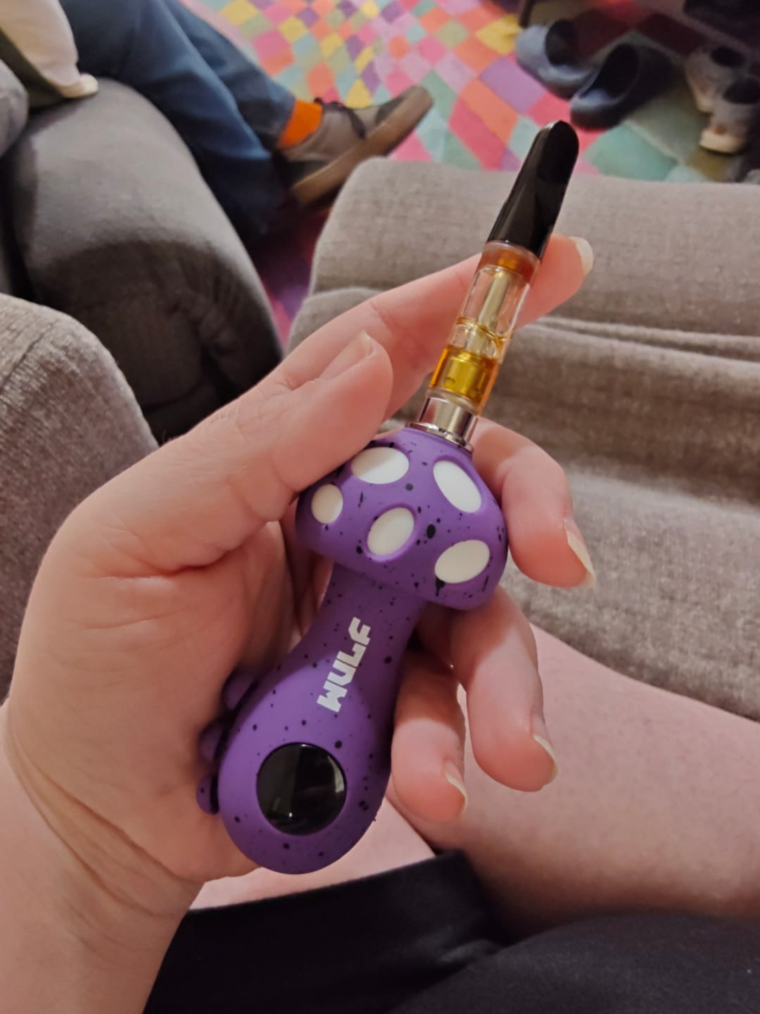Customer photo review of 1 Gram Delta-8 THC Vape Cartridge | Strawberry Cheesecake - Indica