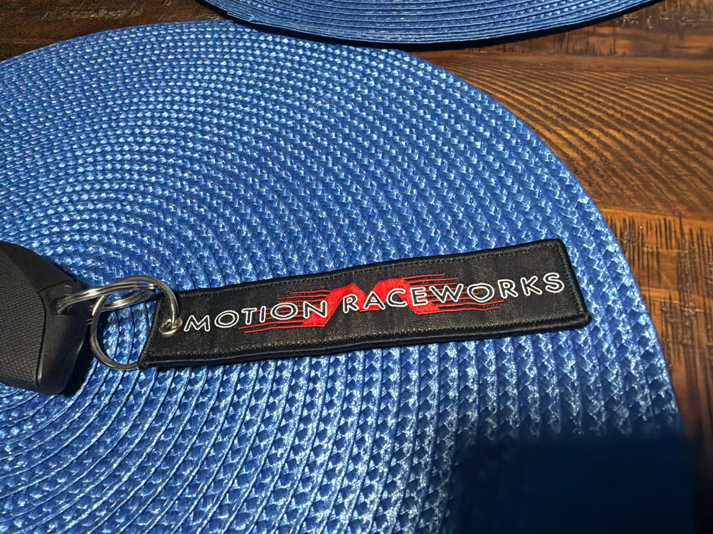 Customer photo review of Motion Raceworks Flying M Key Chain