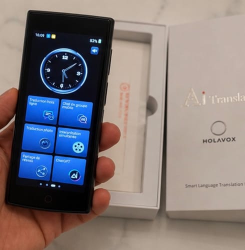 Customer photo review of Traducteur vocal Instantané portable - HOLAVOX
