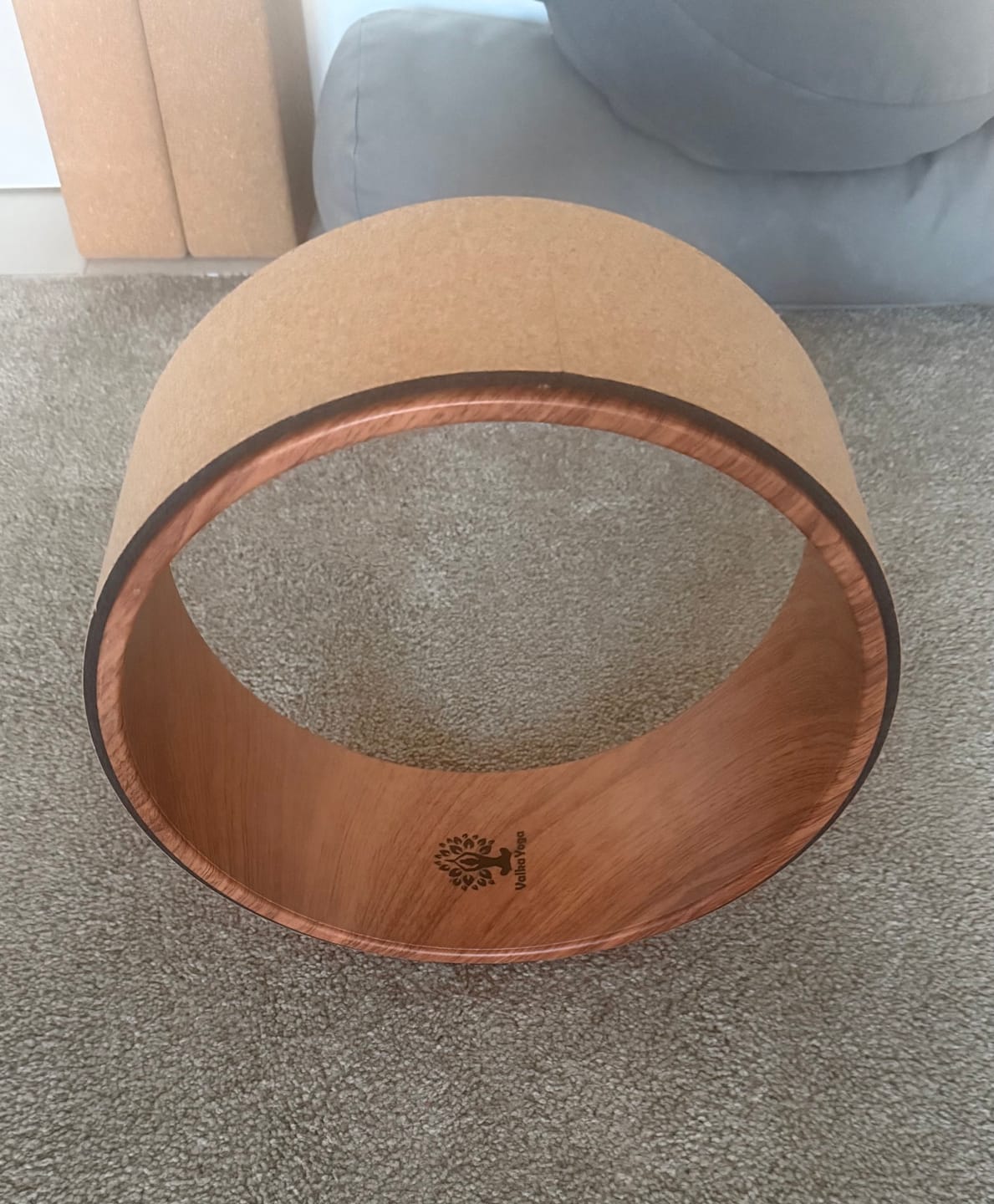 Customer photo review of Cork Yoga Wheel