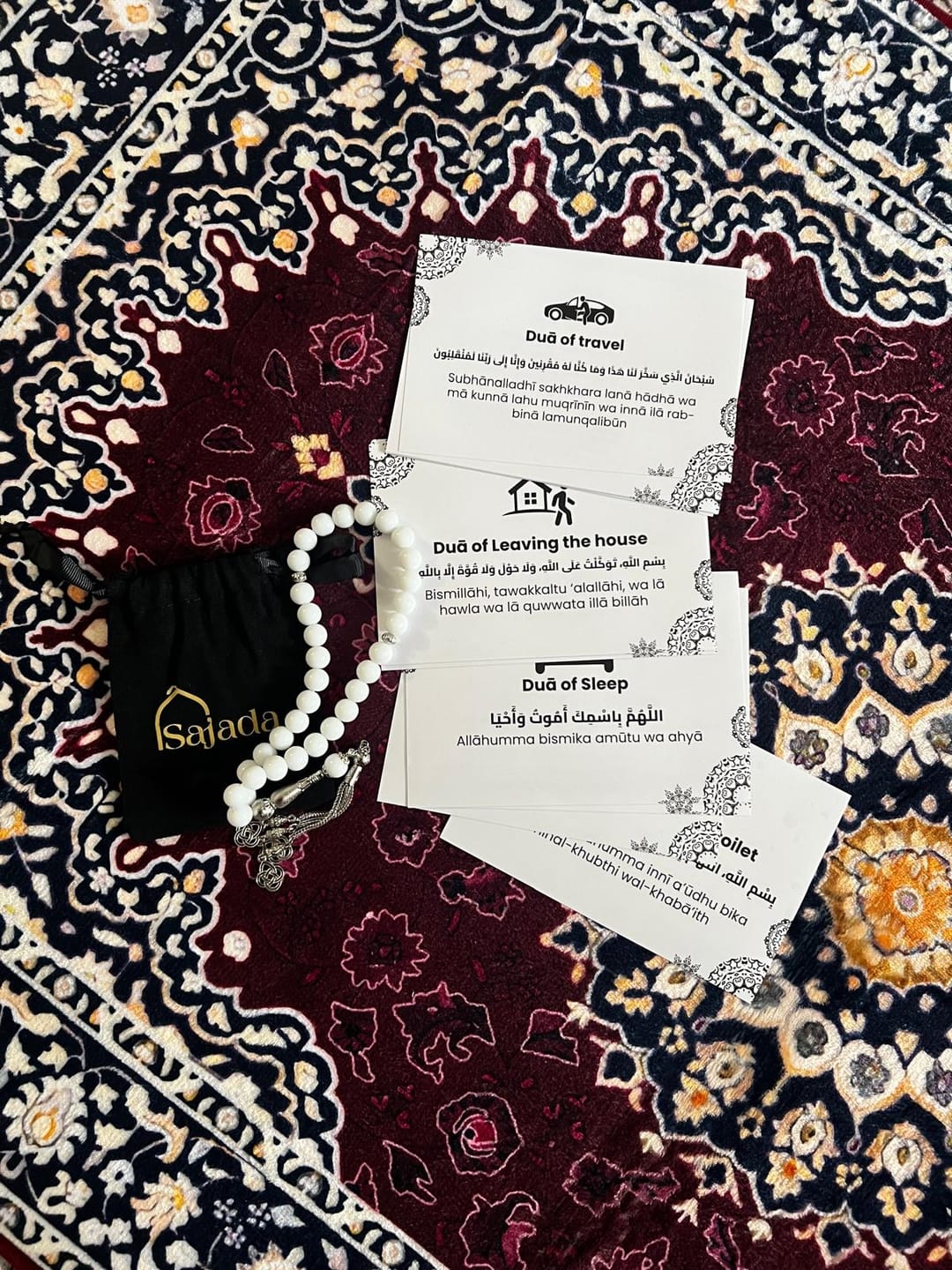 Customer photo review of Set of 13 Duaa Transparent Stickers