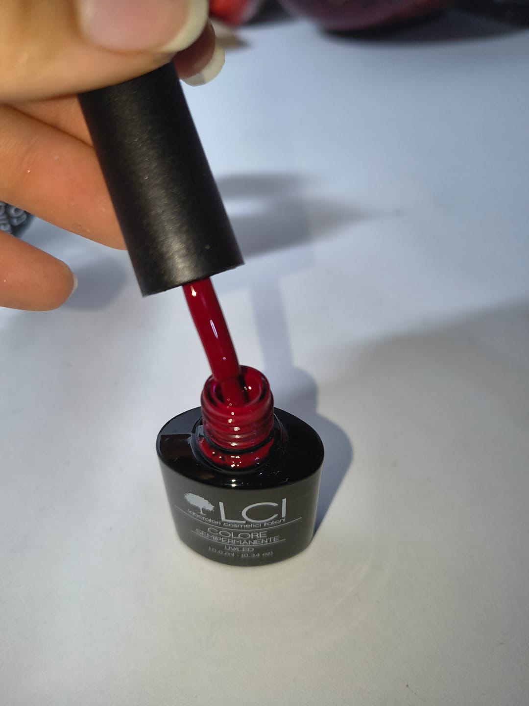 Customer photo review of Smalto Semipermanente LCI -  Rosso Chanel Dark