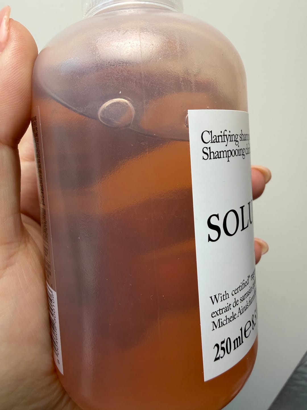 Customer photo review of SOLU Shampoo