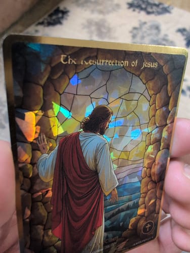Customer photo review of The Resurrection of Jesus – Stained Glass Promo (P107)