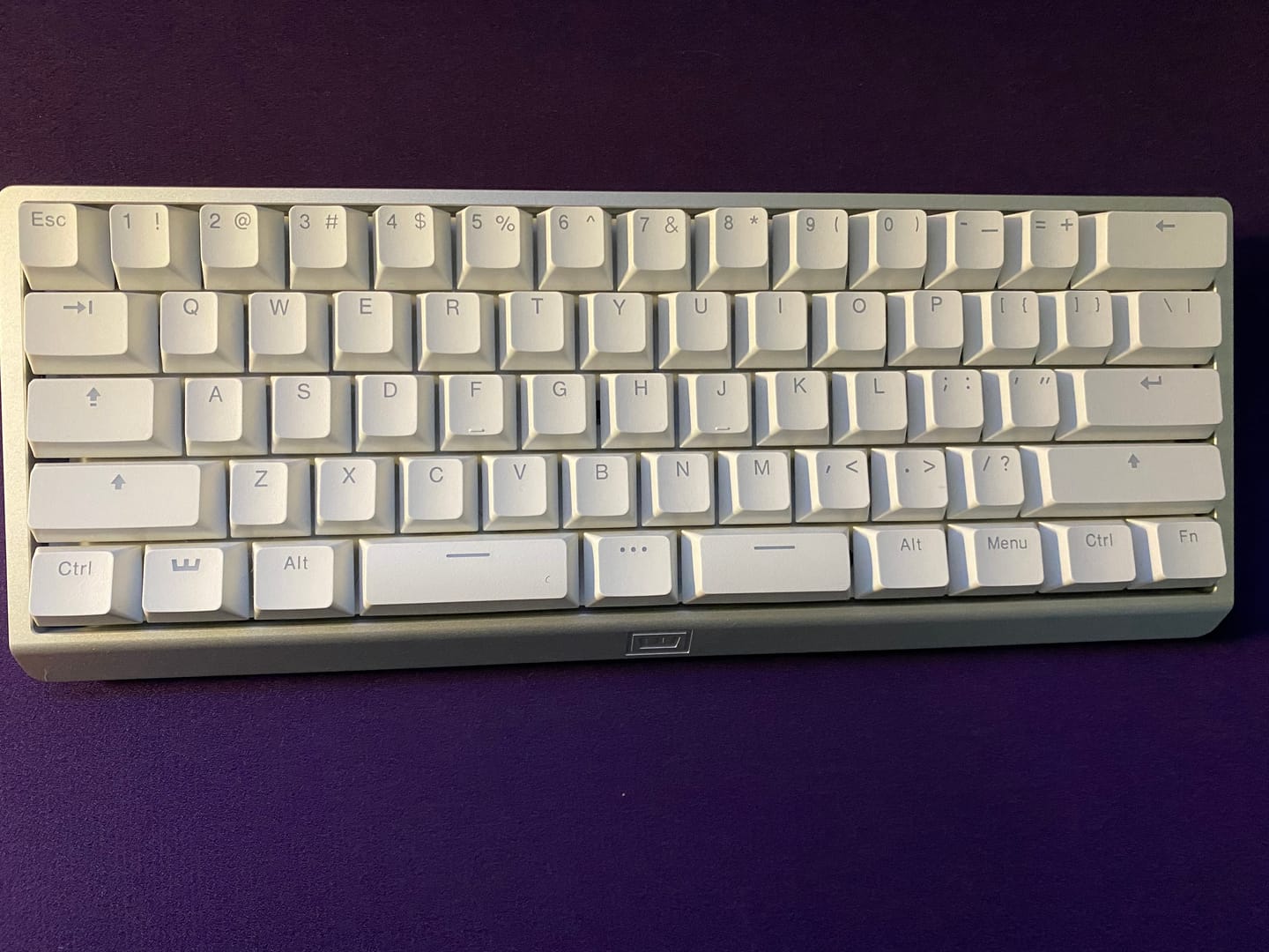 Customer photo review of Wooting 60HE v2 - Split Spacebad - Aluminum White