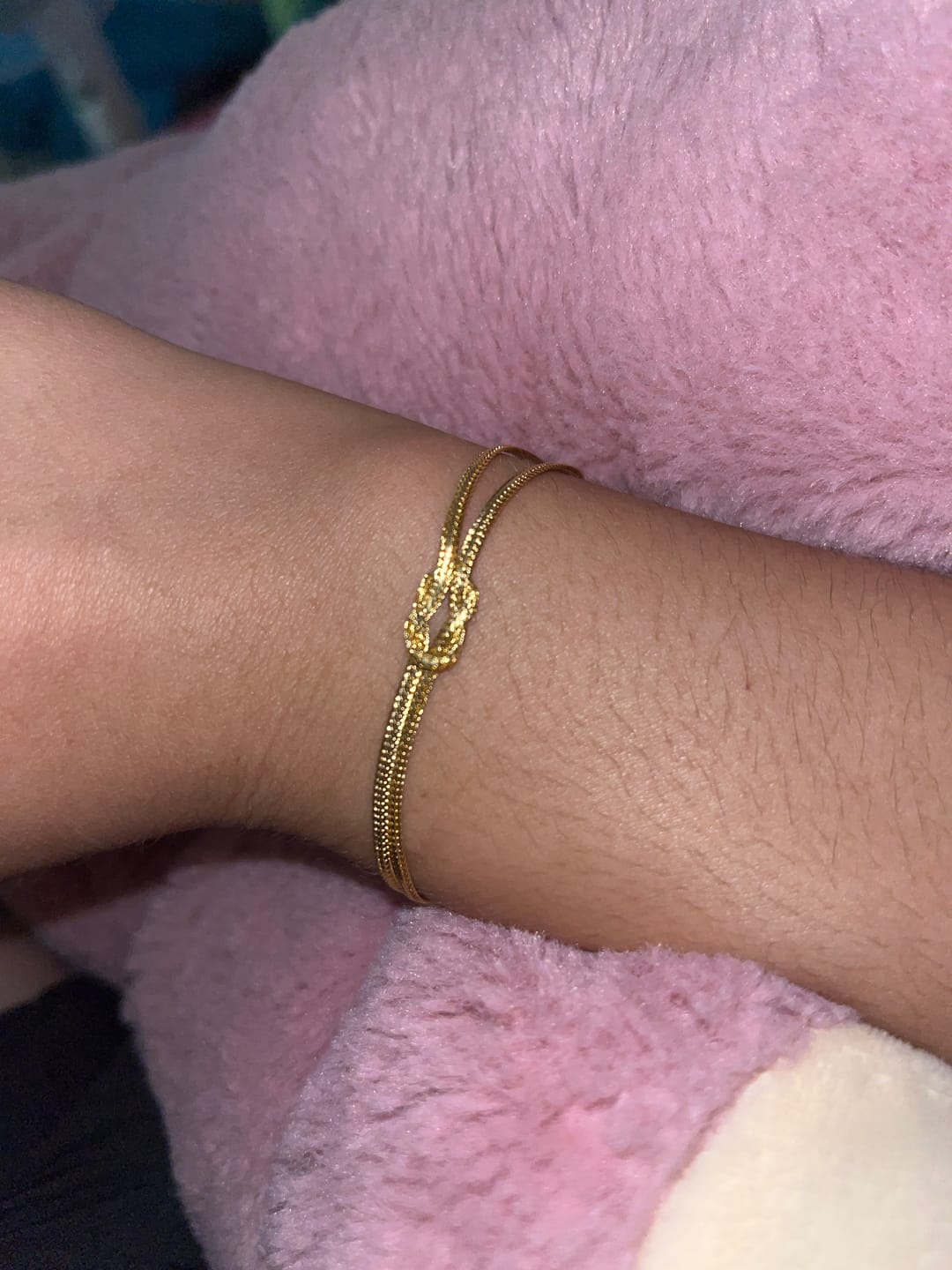 Customer photo review of Pulsera Unity en Oro laminado 18k