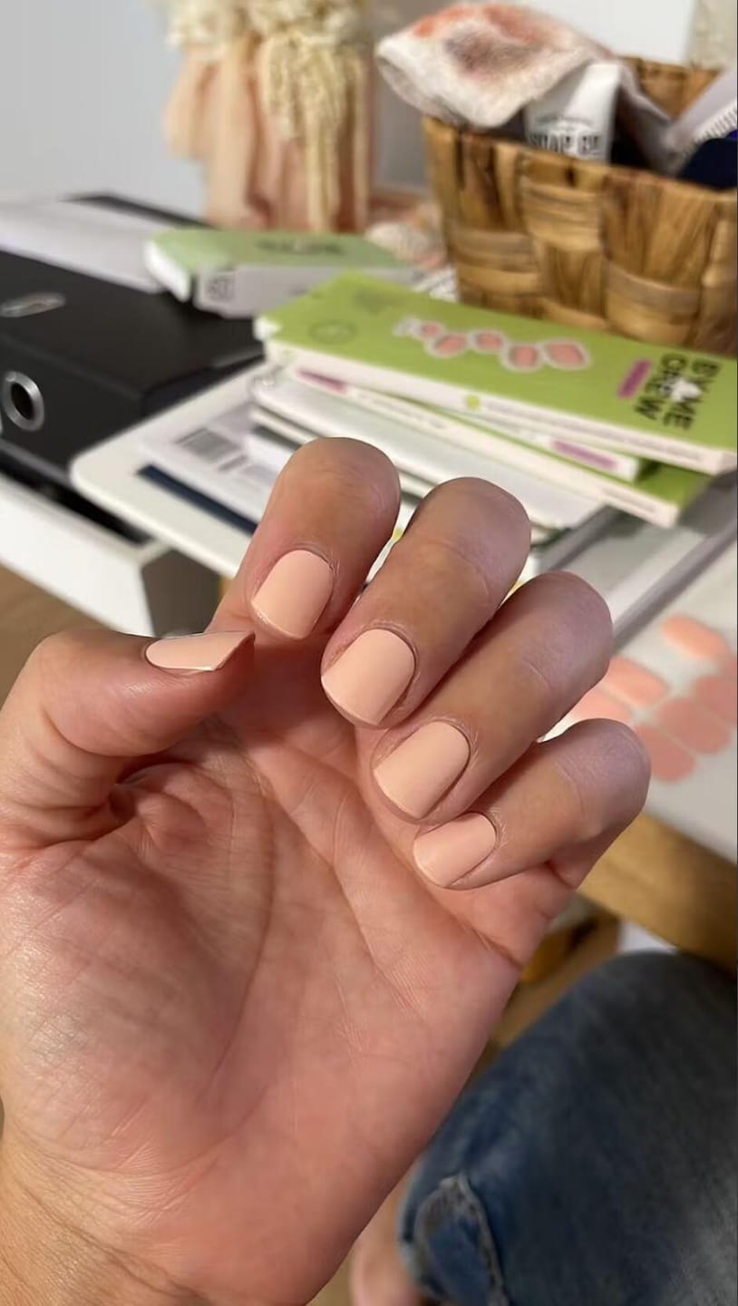 Customer photo review of White French-Glitter Line
