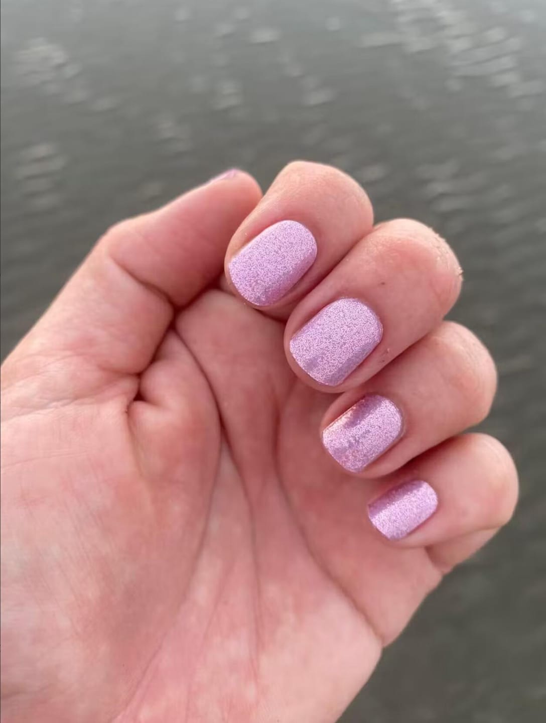 Customer photo review of White French-Glitter Line