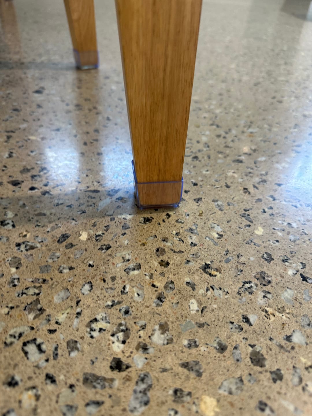 Customer photo review of Round Felt Silicone Chair Leg Protectors | Extra-Durable Chair Floor Protectors