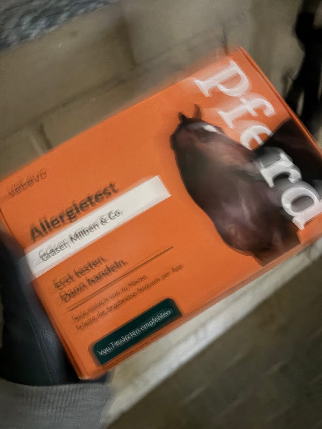 Customer photo review of Allergietest - Gräser, Milben & Co. Pferd