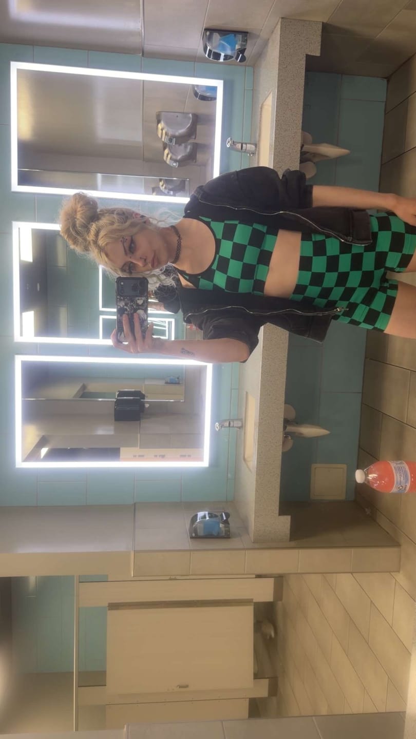 Customer photo review of Checkered Pattern Seamless Bra