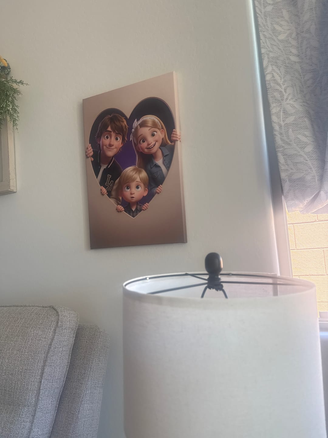 Customer photo review of Personalized Canvas - Animated Heart