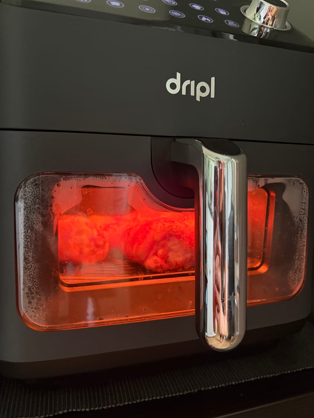 Customer photo review of Dripl Heißluftfritteuse 5,7L mit LCD Touchscreen
