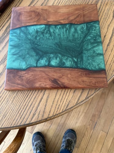 Customer photo review of 12x12x2" Square Silicone Mold For Epoxy Resin