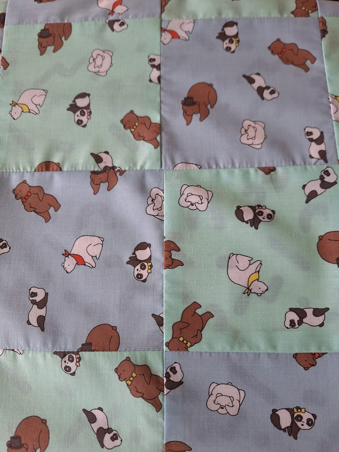 Customer photo review of Bear and Panda Polycotton Fabric