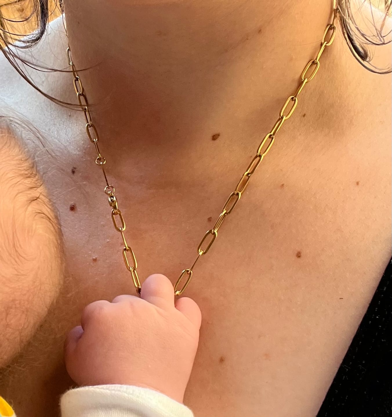 Customer photo review of Paperclip Necklace