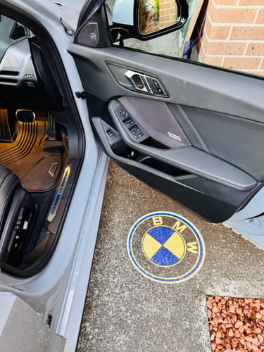 Customer photo review of BMW F SERIES DOOR LIGHTS