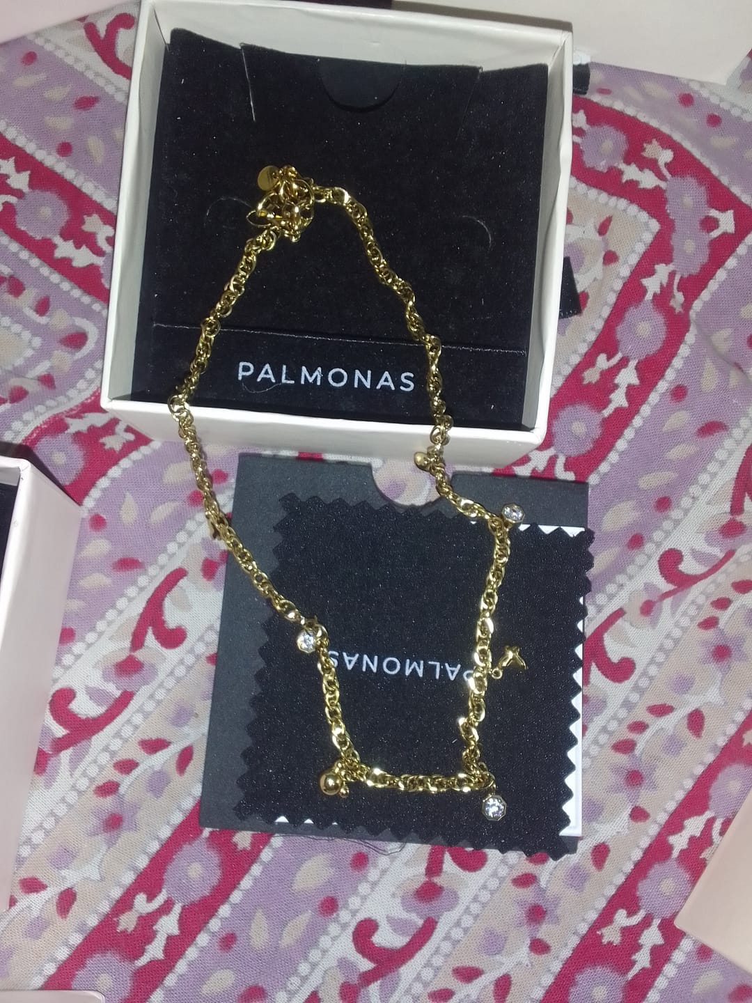 Customer photo review of Mini Charm Chain Necklace