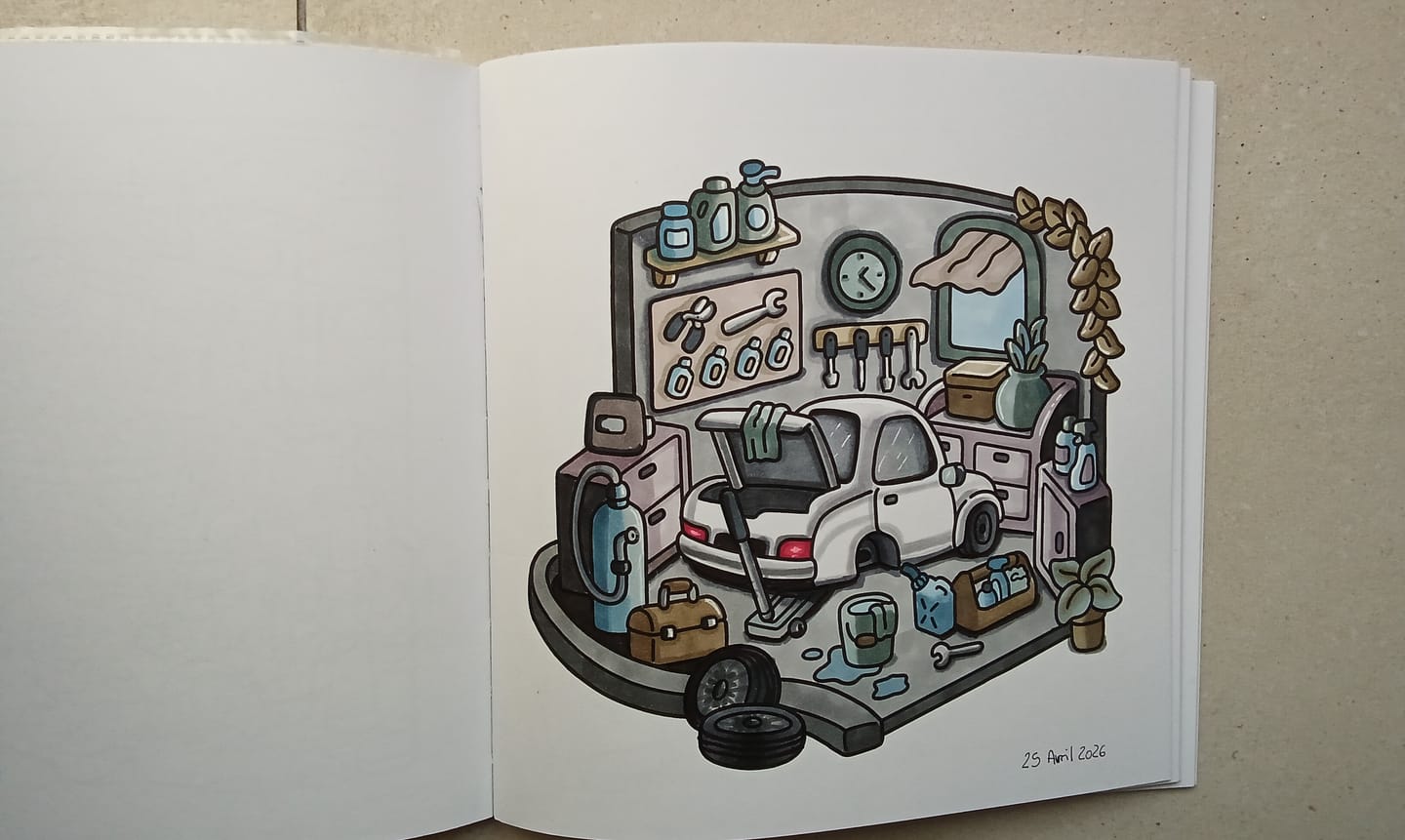 Customer photo review of Ohuhu Honolulu 36 Gray Tone Colors Dual Tips Alcohol Art Markers