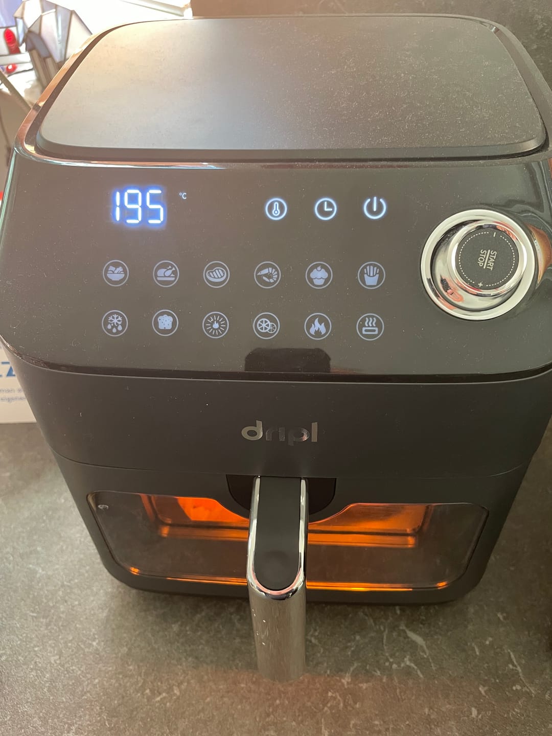 Customer photo review of Dripl Heißluftfritteuse 5,7L mit LCD Touchscreen - Secret Sale