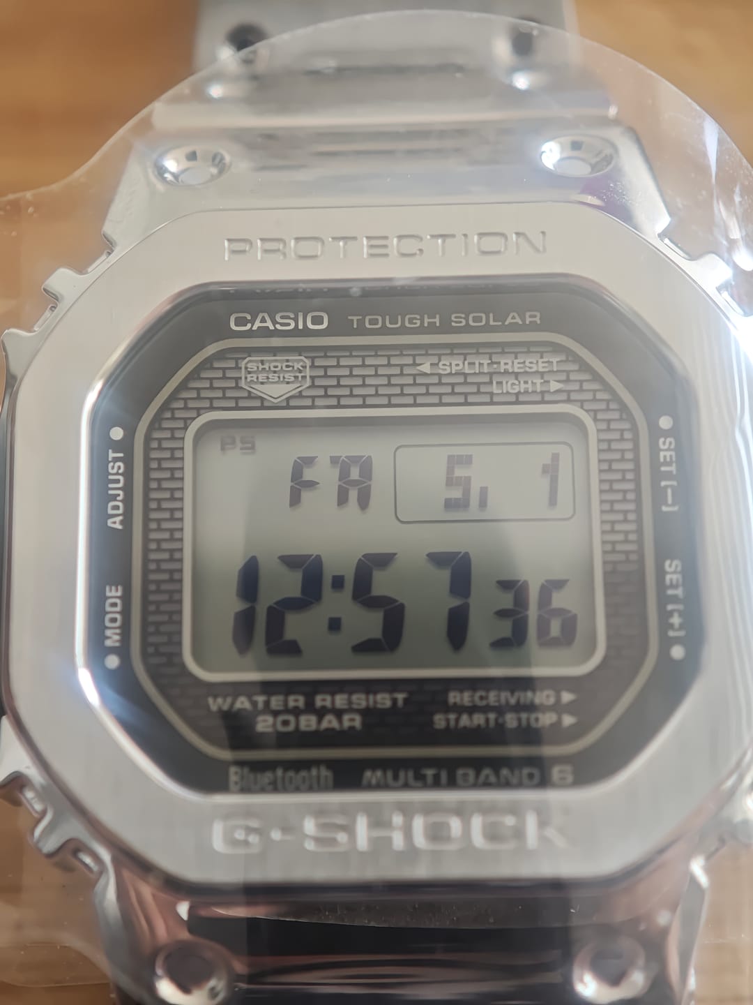 Customer photo review of Reloj Casio G-Shock GMW-B5000D-1JF Tough Solar Bluetooth Made in Japan JDM