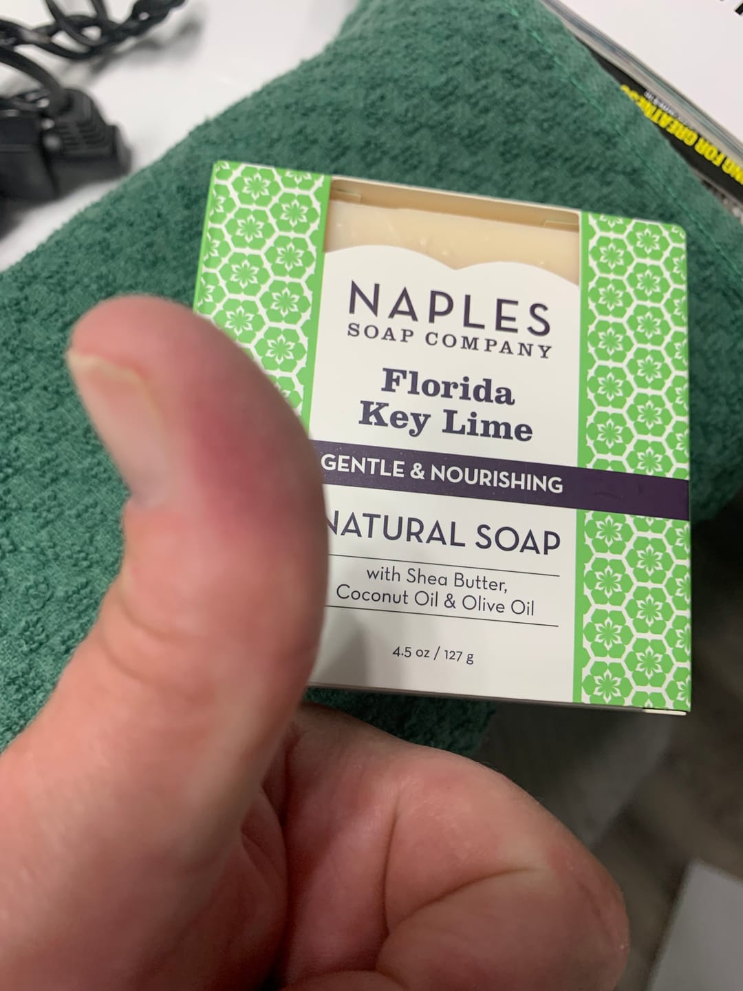 Customer photo review of Florida Key Lime Natural Soap