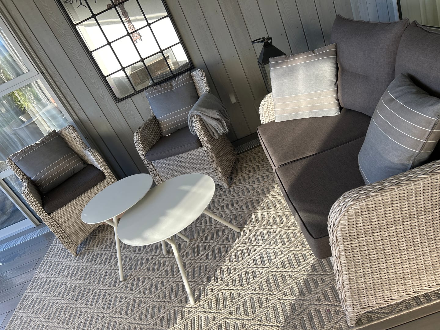 Customer photo review of Whisper Outdoor Scatter Pillow Cushion 45 x 45cm Acrylic