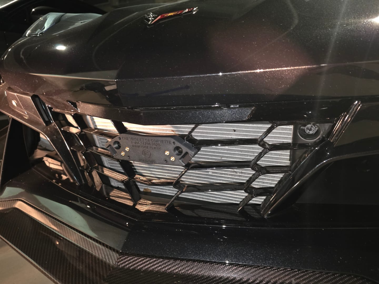 Customer photo review of Chevrolet C8 ZO6 Corvette 2023-Current - OEM Plinth Delete Kit (FRONT)