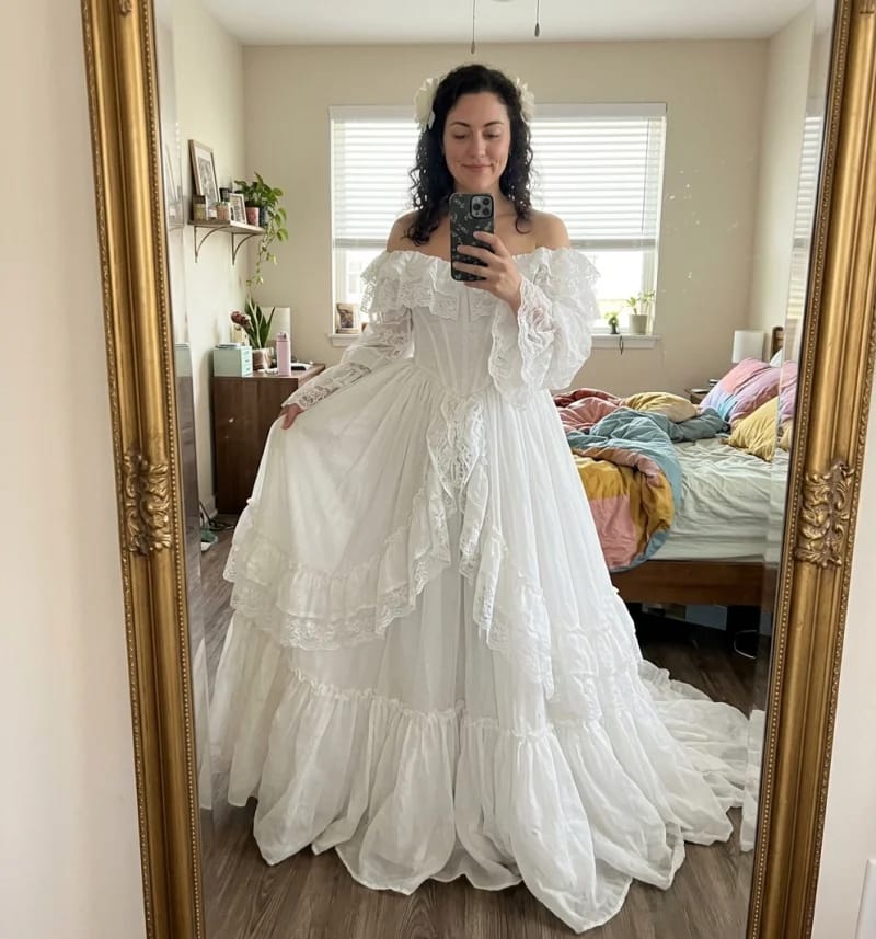 Customer photo review of Milena Maxi Dress