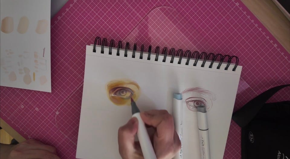 Customer photo review of Ohuhu Heavyweight Bleedproof Double-Sided Marker Pad, Spiral-Bound - Kamakou