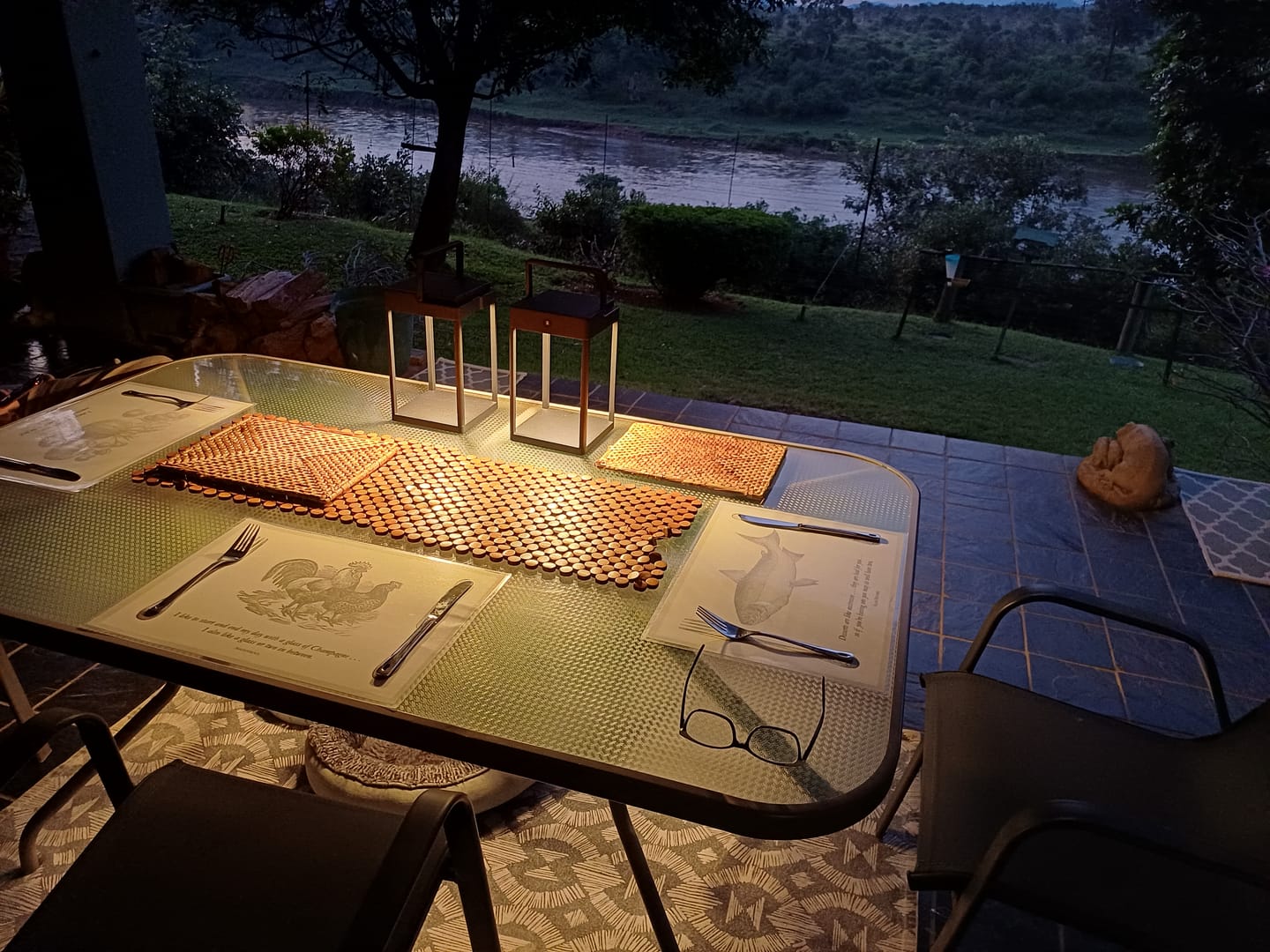 Customer photo review of Luxury Metal Solar Lantern