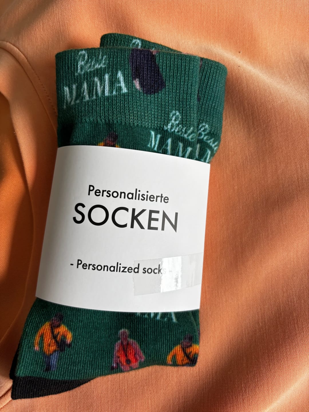 Customer photo review of Beste Mama - Personalisierte Socken für die Familie mit Foto
