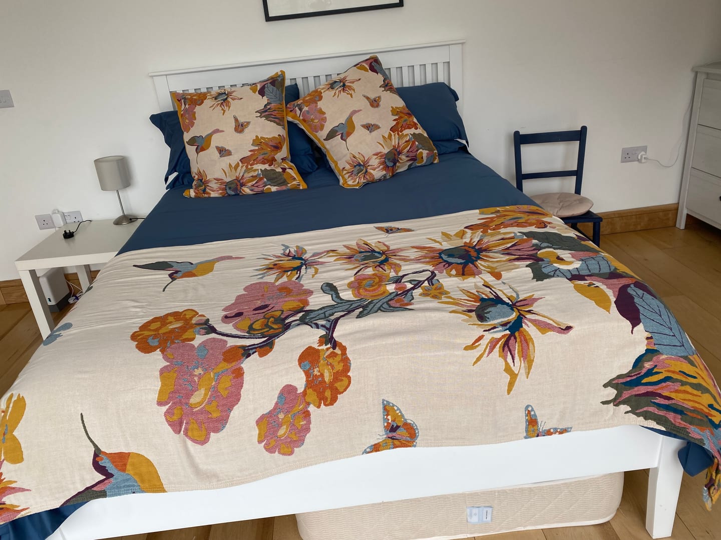 Customer photo review of Multi-layer Cotton Flower Jacquard Bedcover Sofa Blanket