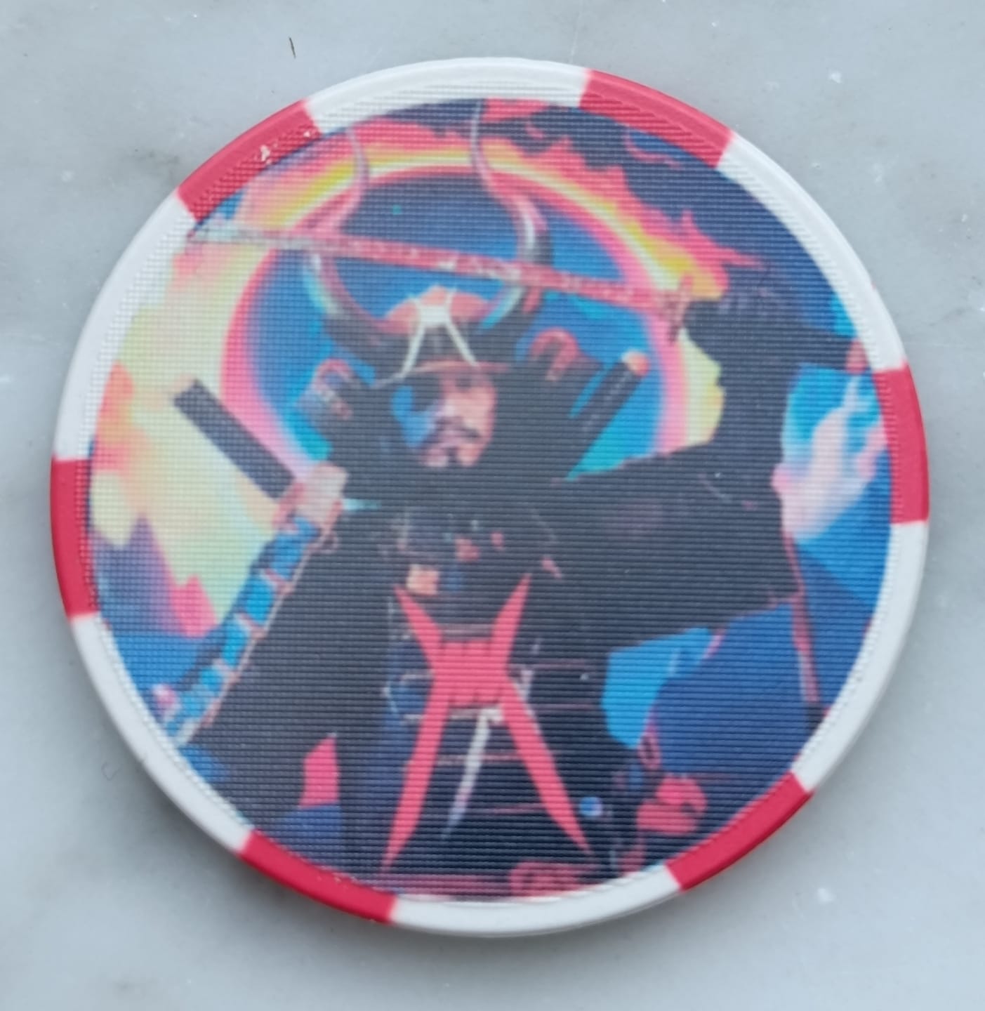 Customer photo review of Custom Ceramic Poker Chips