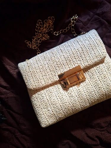 Customer photo review of Sac à Bandoulière Femme Tissé Main Style Old Money Élégant - Sac Manon