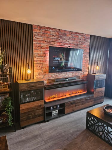 Rustic Tuscan Red brick effect install