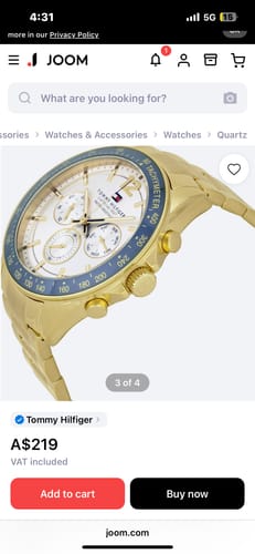 Customer photo review of Tommy Hilfiger TH1791121 "Luke" Chronograph mens watch