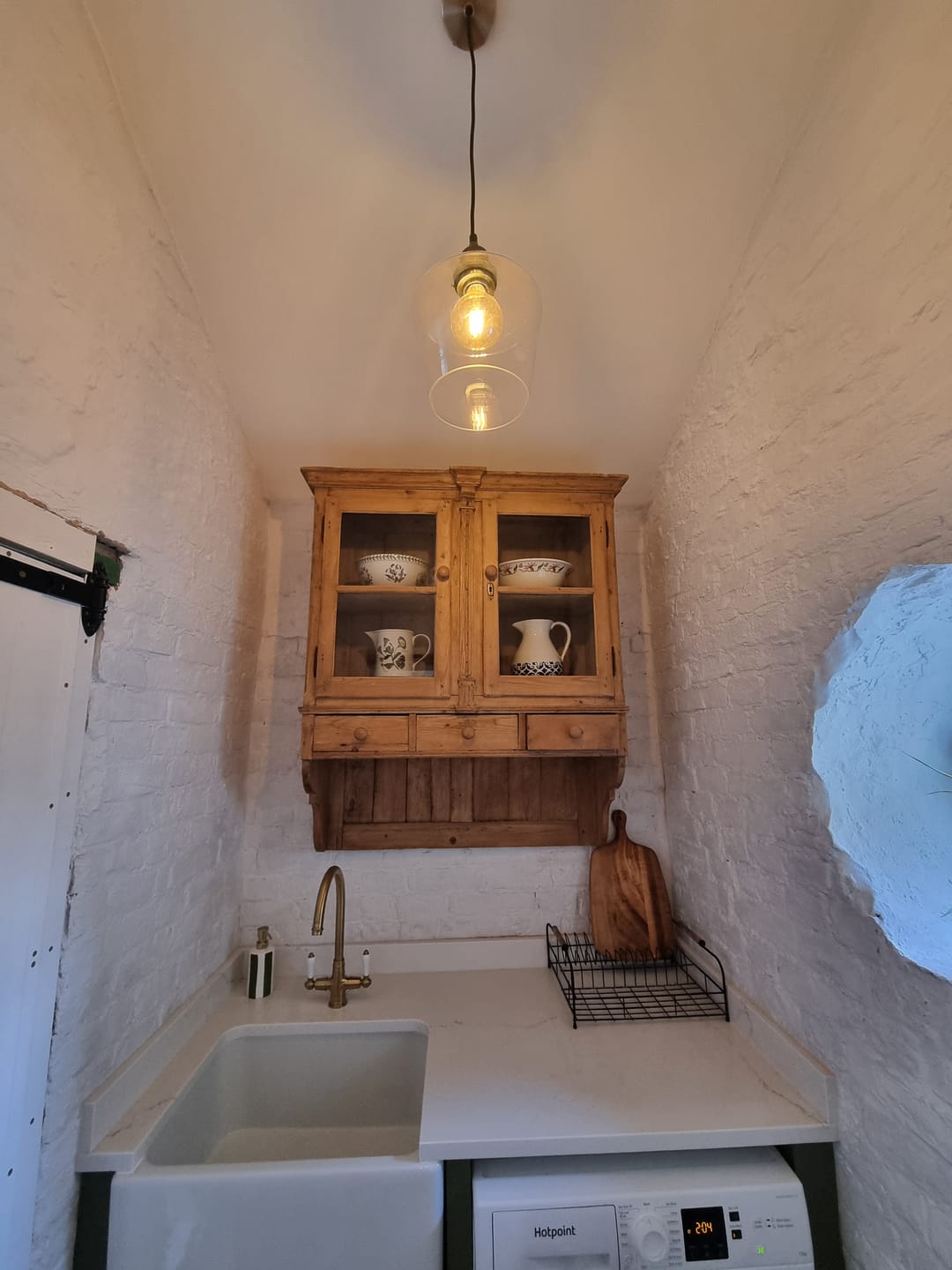 Customer photo review of Clara Glass Cloche Pendant Light