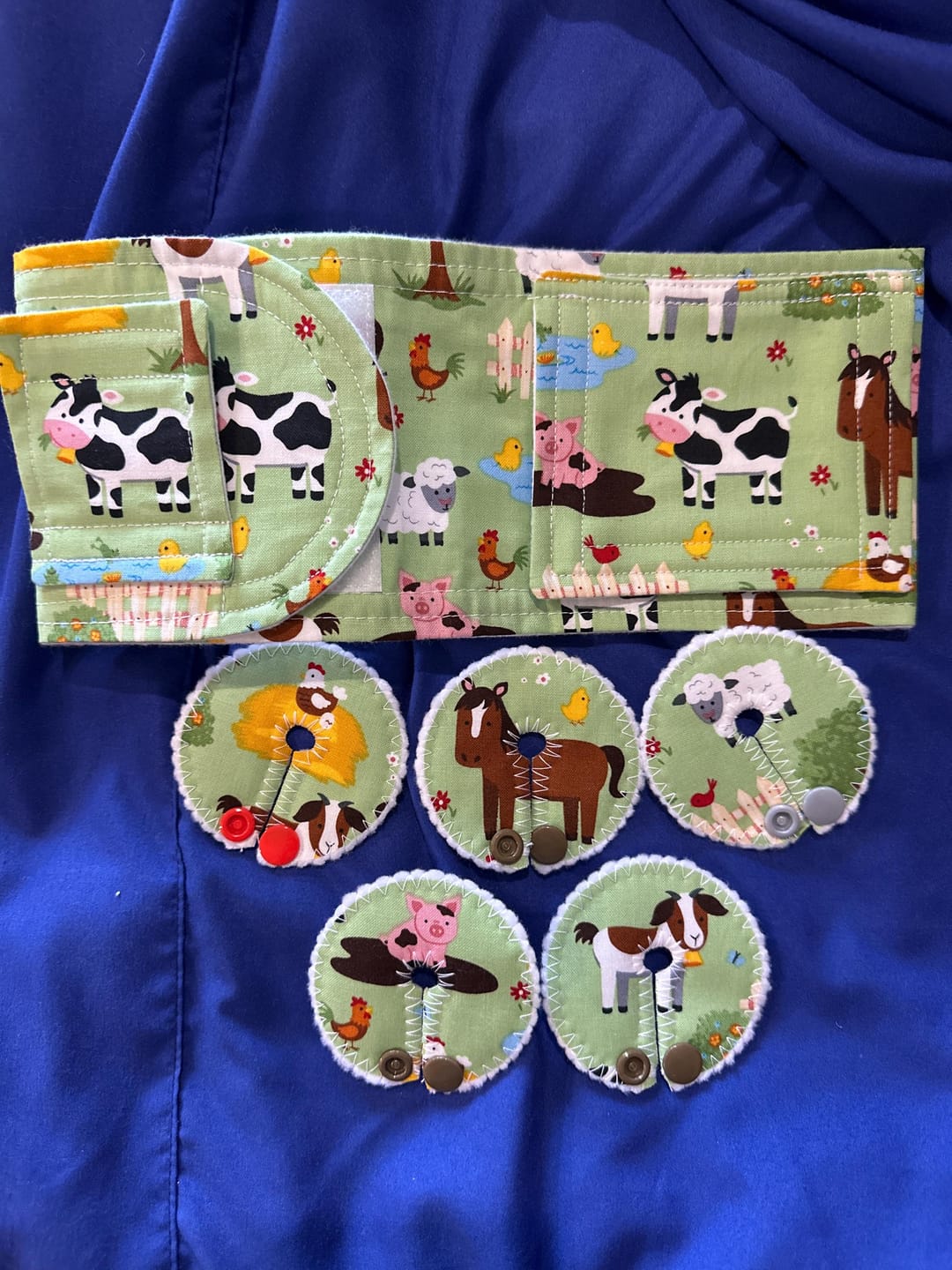 Customer photo review of Farm Animal Feeding Tube Belt