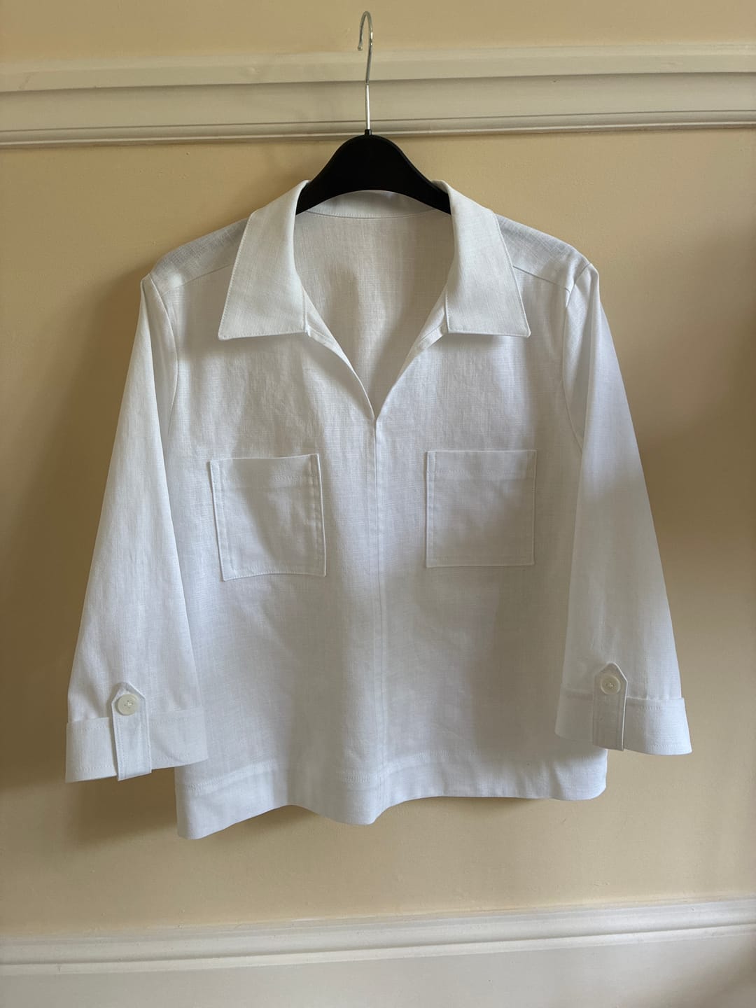 Customer photo review of Plain Cotton Linen Blend Fabric