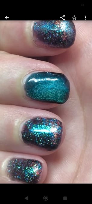 Customer photo review of BORN PRETTY Cat Magnetic Gel Polish – 10ml