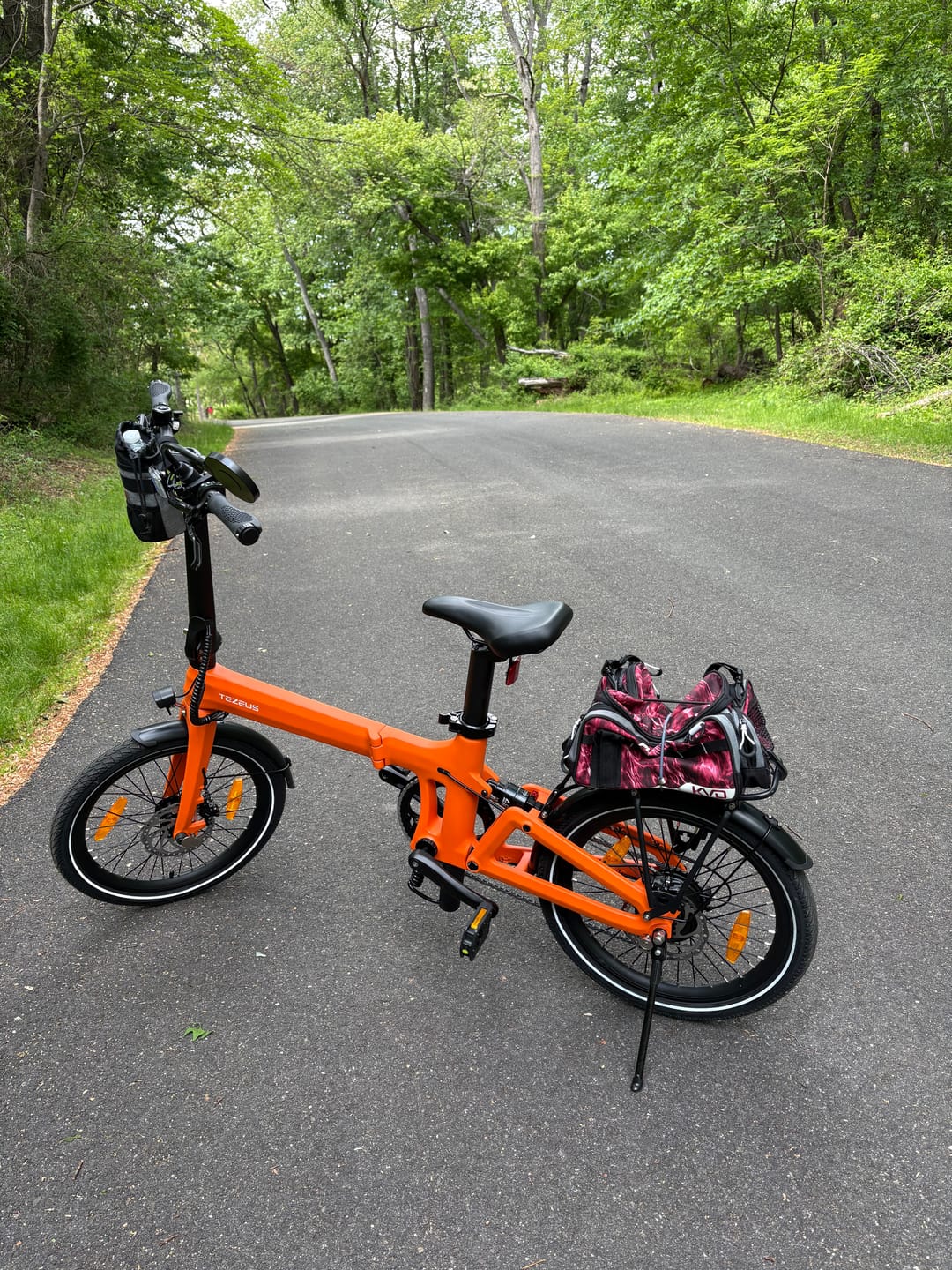 Customer photo review of Tezeus Swift Rear Rack