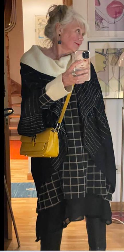 Customer photo review of JIVA Wool Kimono Water