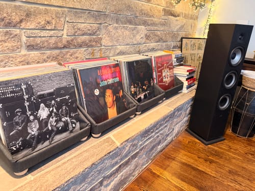 Customer photo review of Record Roots Tabletop Storage System