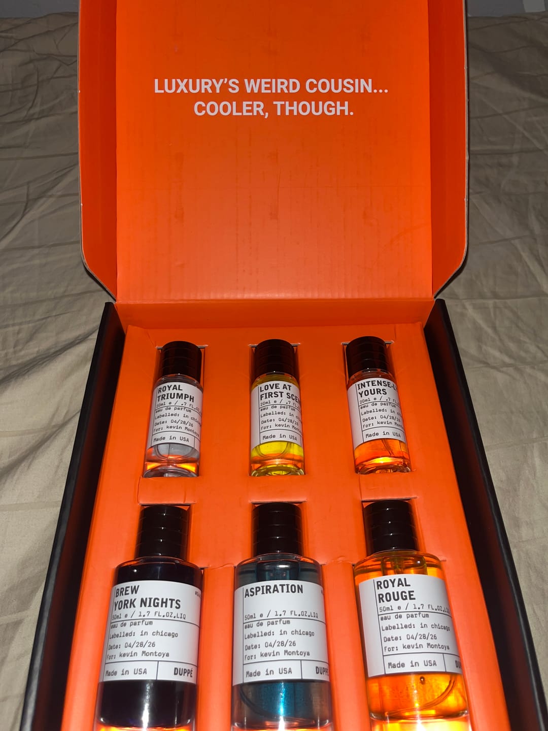Customer photo review of 8 Scents. 1 Affordable Price.
